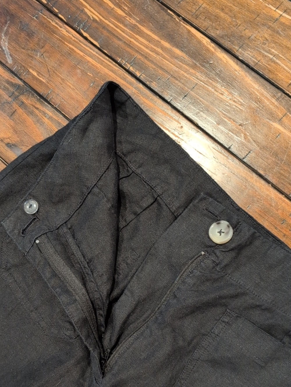 Quince European Linen Patch Pocket Wide Leg Pants - Picture 6 of 9